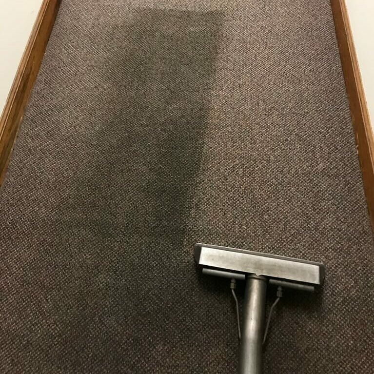 before and after commercial carpet cleaning