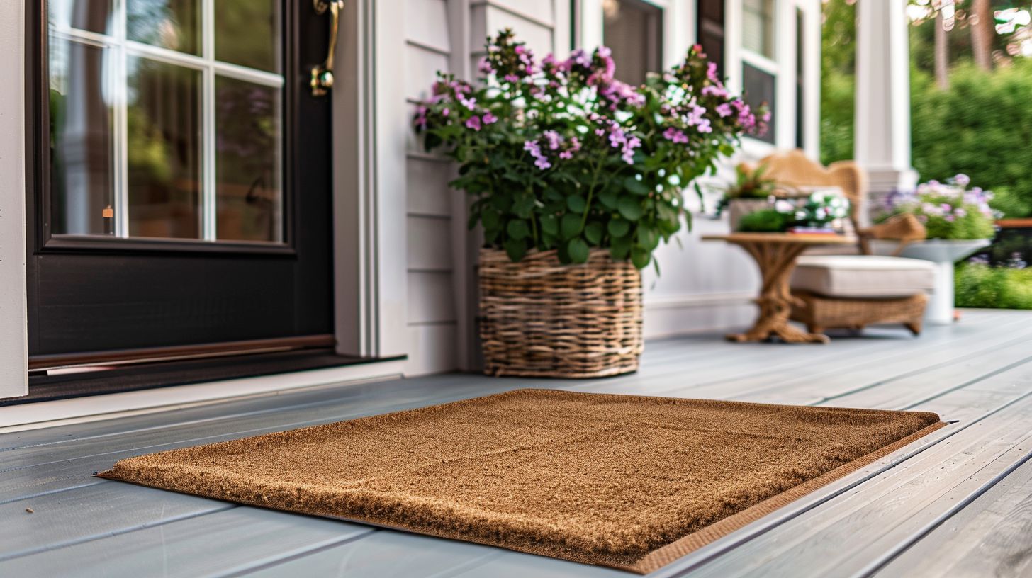 Use a doormat - Best Carpet Cleaning Tips