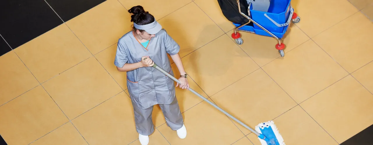 Impact of Commercial Floor Cleaning on Healthcare Staff's Well-being