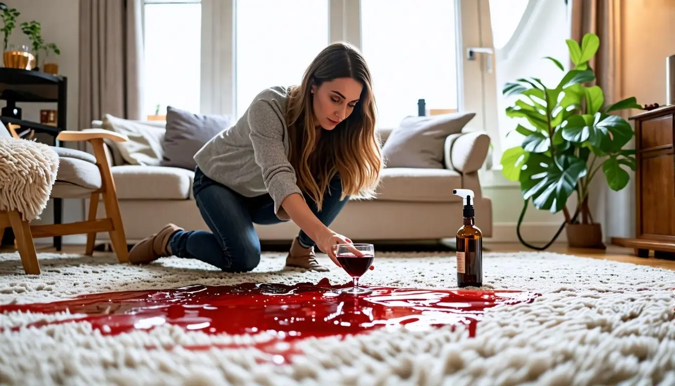 Promptly Clean Up Spills - Professional Rug Cleaning